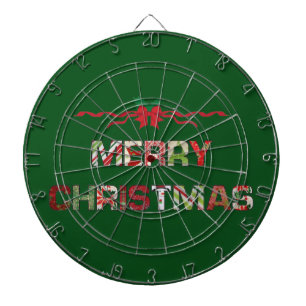 Vintage Frohe-Weihnachten Feiertag Dartscheibe