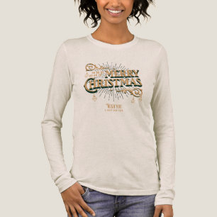Vintage Frohe Weihnachten für die Familie Tri-Blend Shirt