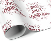 Vintage Frohe Weihnachten Geschenkpapier (Rolleneckpunkt)