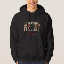 Vintage Frohe Weihnachten Hoodie