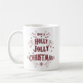 Vintage Frohe Weihnachten Kaffeetasse (Links)