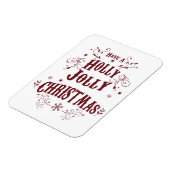 Vintage Frohe Weihnachten Magnet (Linke Seite)