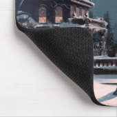 Vintage frohe Weihnachten Mousepad (Ecke)