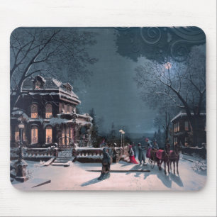 Vintage frohe Weihnachten Mousepad