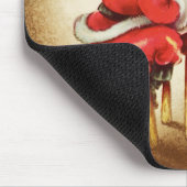 Vintage frohe Weihnachten Mousepad (Ecke)