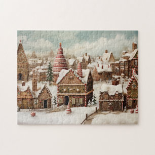 Vintage Frohe Weihnachten Puzzle