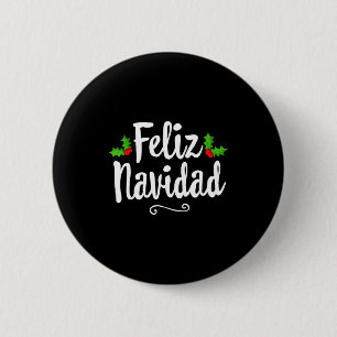 Vintage Frohe Weihnachten Retro-Mexikanisches Weih Button