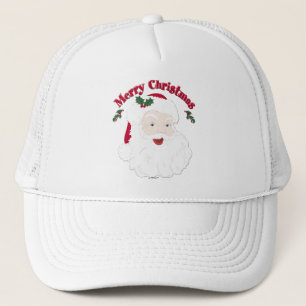 Vintage frohe Weihnachten Sankt Truckerkappe