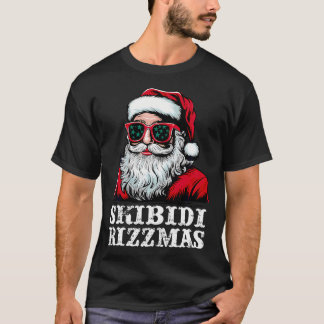 Vintage Frohe Weihnachten Santa Sigmas Claus Skibi T-Shirt
