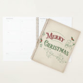 Vintage Frohe Weihnachten Typografie Planer (Anzeige)