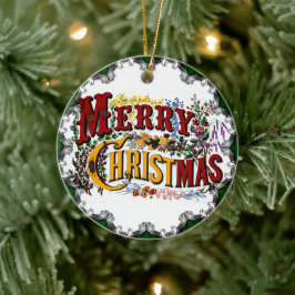 Vintage frohe Weihnachtsschmuck