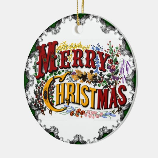 Vintage frohe Weihnachtsschmuck (Links)