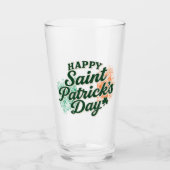 Vintage Frohen St. Patrick's Day Glas (Vorderseite)