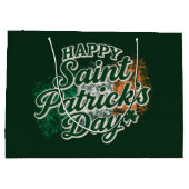 Vintage Frohen St. Patrick's Day Große Geschenktüte (Rückseite)