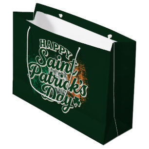 Vintage Frohen St. Patrick's Day Große Geschenktüte