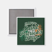 Vintage Frohen St. Patricks Tag Magnet (Vorderseite/Rückseite)