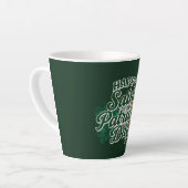 Vintage Frohen St. Patricks Tag Milchtasse (Linke Ecke)