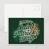 Vintage Frohen St. Patrick's Tag  Postkarte (Vorne/Hinten)