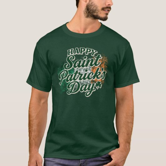 Vintage Frohen St. Patrick's Tag  T-Shirt (Vorderseite)