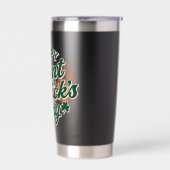 Vintage Frohen St. Patricks Tag  Thermobecher (Links)