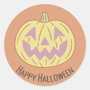 Vintage Frohes Halloween 3' Runder Aufkleber