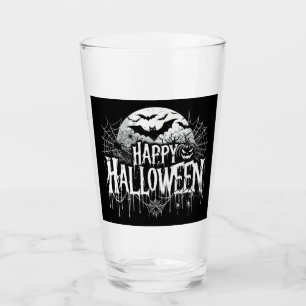 Vintage frohes Halloween-Kunstwerk Glas