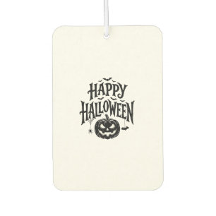 Vintage Frohes Halloween Kürbis Fledermaus-Shirt D Autolufterfrischer