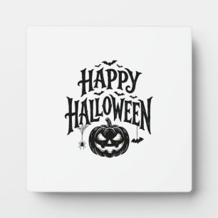 Vintage Frohes Halloween Kürbis Fledermaus-Shirt D Fotoplatte