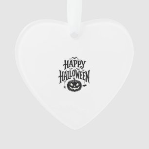 Vintage Frohes Halloween Kürbis Fledermaus-Shirt D Ornament