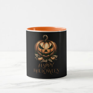 Vintage frohes Halloween Kürbis Tasse