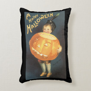Vintage Frohes Halloween von Ellen Clapsaddle Dekokissen