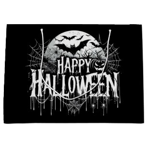Vintage fröhliche Halloween-Kunst Große Geschenktüte