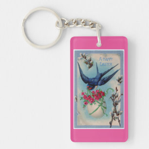 Vintage fröhliche Ostern Schlüsselanhänger