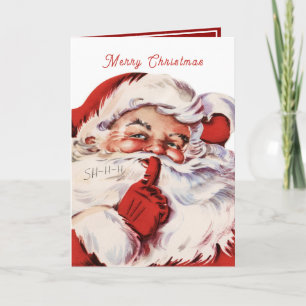 Vintage fröhlicher Weihnachtsmann, Weihnachten 