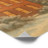 Vintage From Boston With Love Christmas  Poster (Ecke)