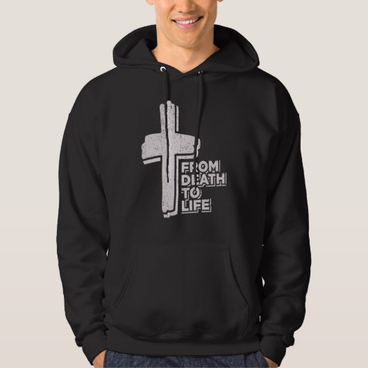 Vintage From Death To Life Hoodie (Vorderseite)