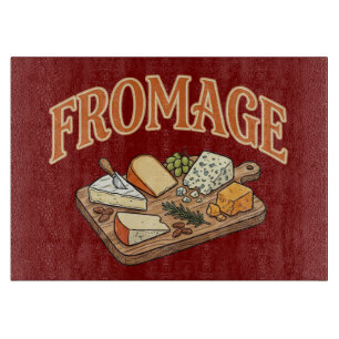 Vintage Fromage Französische Käse-Charcuterie-Graf Schneidebrett