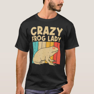 Vintage-Frosch für Frauen Oma Süßer Frosch Kröte T-Shirt