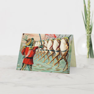 Vintage Frosch-Geburtstags-Karte Karte