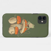 Vintage Frosch mit Pilzen Cottagecore Case-Mate iPhone Hülle (Rückseite (Horizontal))