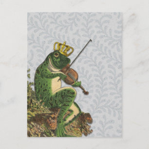 Vintage Frosch Prinz Charming Postkarte
