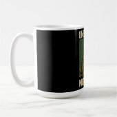 Vintage Frosch Retro-Ästhetik-Design Kaffeetasse (Links)