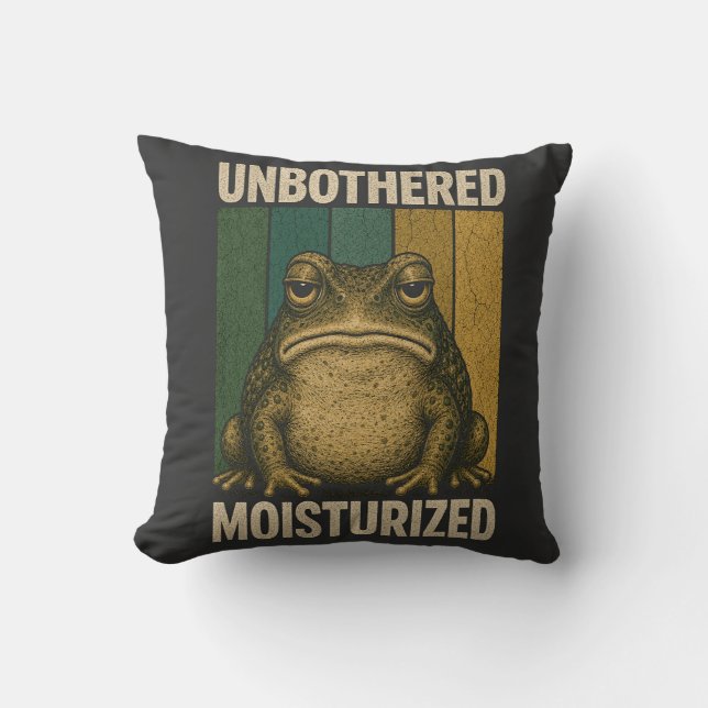 Vintage Frosch Retro-Ästhetik-Design Kissen (Vorderseite)