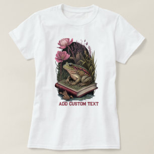Vintage Frosch Wildblumen-Wald-Frosch, Froschliebh T-Shirt