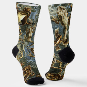 Vintage Frösche und Kröten Batrachia von Ernst Hae Socken