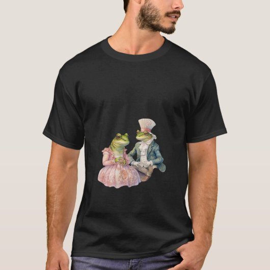 Vintage Froschfrösche Fairytale Frosch T-Shirt (Vorderseite)