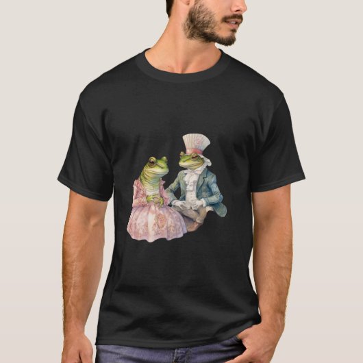 Vintage Froschfrösche Fairytale Frosch T-Shirt (Vorderseite)