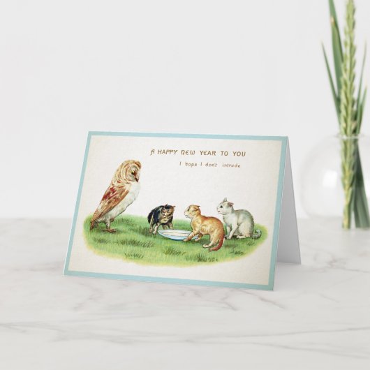 Vintage Froschkarte Feiertagskarte (Vorderseite)