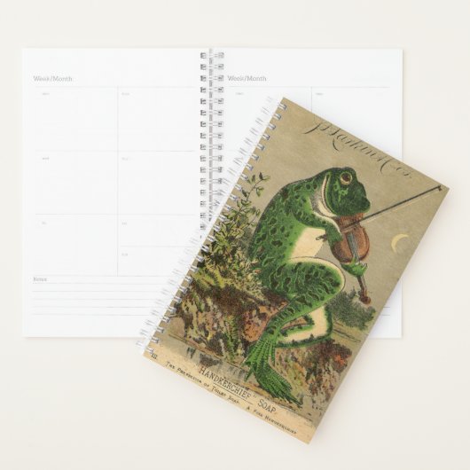 Vintage Froschwerbung Planer (Anzeige)