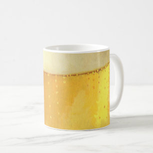 Vintage-Frosty-Draft-Bierbild auf einer Kaffeetass Kaffeetasse